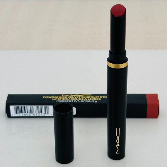 π NEW π MAC Powder Kiss Velvet Blur Slim Moisturizing Matte Lipstick, 2 g - Picture 10 of 11